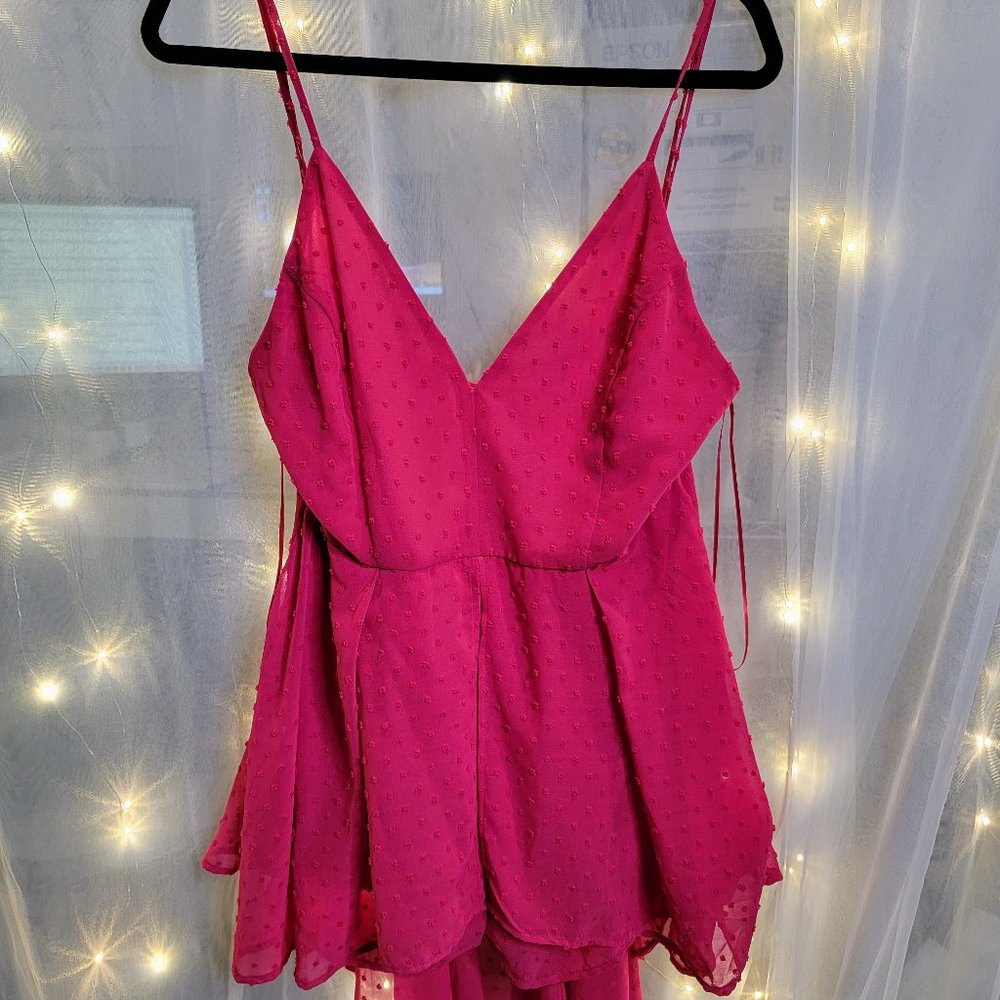NWOT NanaMacs Take Back Home Swiss Dot Romper